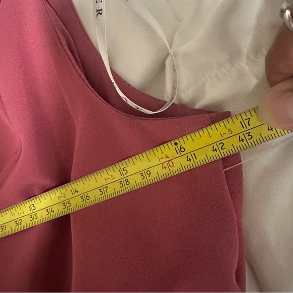 Kay Unger Pink Gathered Midi Dress size 8 NWT $278 - Picture 9 of 16